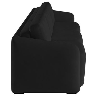 Sofá Cama Casal Para Sala 246cm Polska Z08 Veludo Preto - Mpozenato