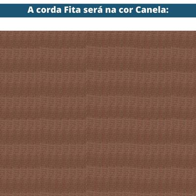 Sofá Cutiê Ozki 200 Cm Madeira Eucalipto Cedro Tecido Azul Corda Fita Canela