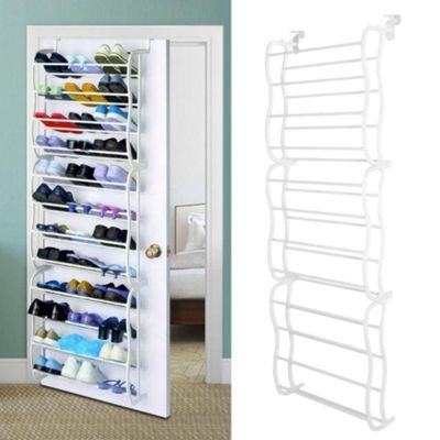 Sapateira Vertical De Parede E Porta Para 36 Pares Branca