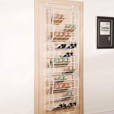 Sapateira Vertical De Parede E Porta Para 36 Pares Branca