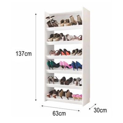 Sapateira Vertical Armário Multiuso Brunet L03 Branco - Mpozenato