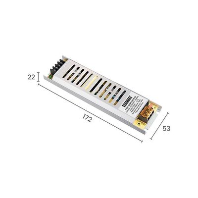 Fonte Slim Chaveada Para Fita Led Taschibra 12v 8,3a - 100W Bivolt