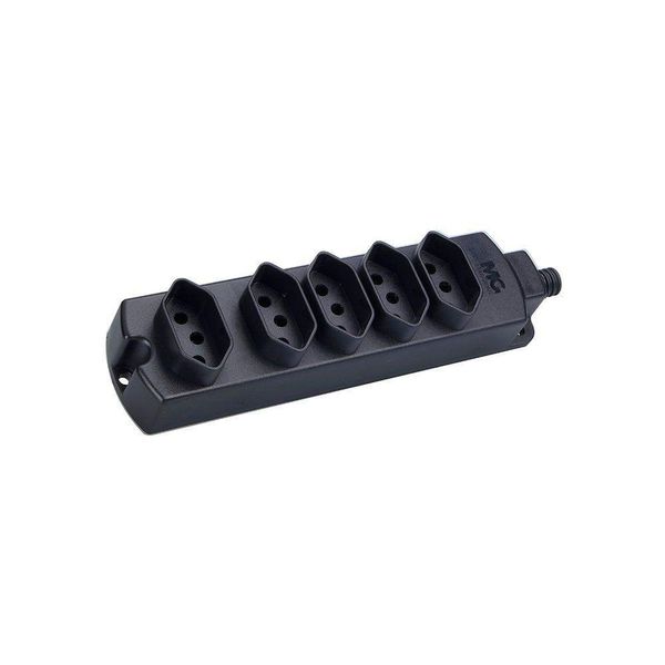 Régua Com 5 Tomadas Margirius Tmu5-310 2p+t 10A Preta Bivolt Preto