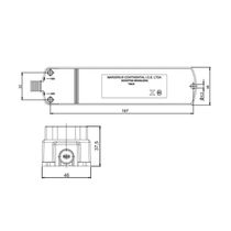 Régua Com 5 Tomadas Margirius Tmu5-320 2p+t 20A Preta Bivolt Preto