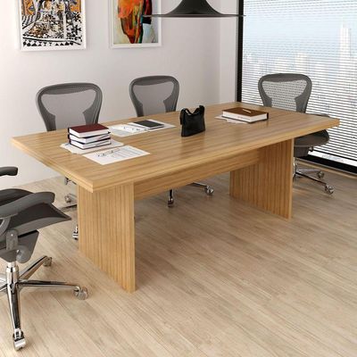 Mesa De Reunião Para Escritório Grande Amêndoa