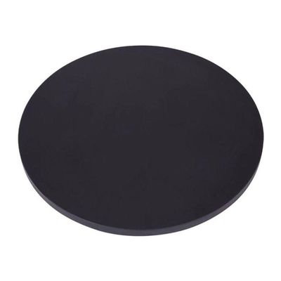 Mesa ômega Ferro Preto 74 Cm (alt) Base Em X Tampo Mdp Redondo 60 Cm (larg) X 2,50 Cm (alt) Preto