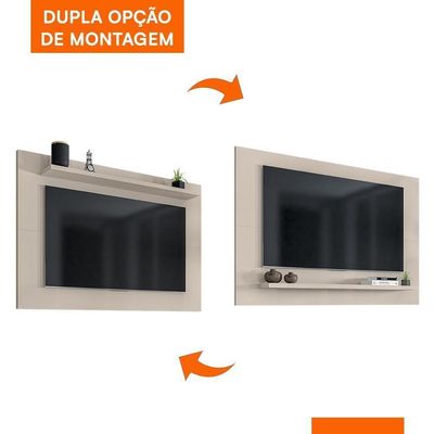 Painel Suspenso Safira 135cm Off White Para Até 50? - Casa D Off White