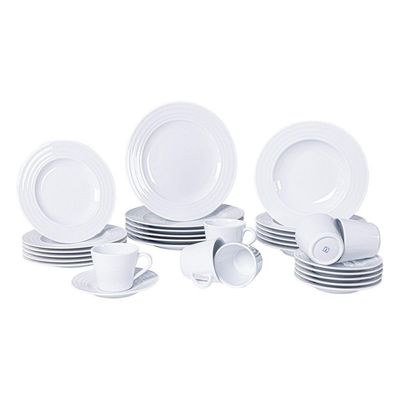 Aparelho De Jantar Tramontina Vibrare Em Porcelana Decorada 30 Peças Tramontina