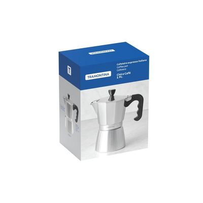 Cafeteira Expresso Italiana Tramontina Em Alumínio Com Cabo Em Nylon 320 Ml