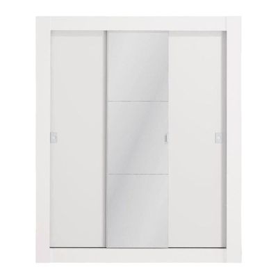 Guarda-roupa Cbm563 3 Portas De Correr E Espelho Kappersberg Branco