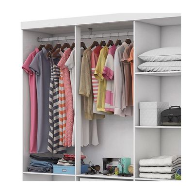 Guarda Roupa 6 Portas Carioca Móveis Branco
