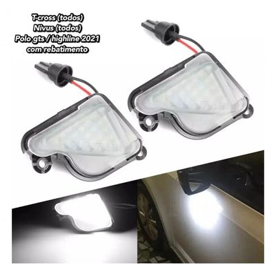 Luz De Cortesia Retrovisor Led Vw Polo Nivus T-cross Virtus