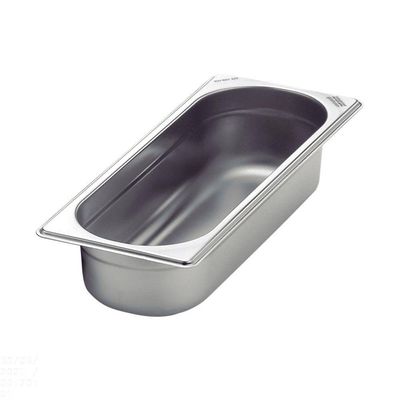 Cuba Tramontina Gn 2/8 Em Aço Inox Sem Alças Profundidade 65 Mm - Aço 304 Tramontina