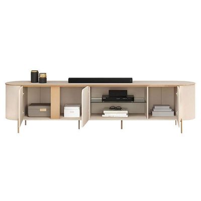 Rack Bancada Para Sala Ambiente Ariana Off White – Dj Móveis