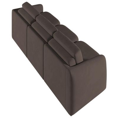 Sofá Cama Casal Para Sala 246cm Polska Z08 Veludo Marrom - Mpozenato