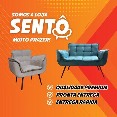 Puff Banqueta Comodoro Quadrado Em Tecido Veludo - Sentô Grafite