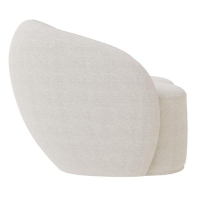 Sofá 3 Lugares Living Orgânico Sala De Estar 180cm Garbin Z08 Boucle Bege - Mpozenato