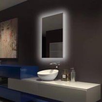 Espelho Retangular De Parede Com Led Claro Moderno 110x60 Fonte Bivolt Branca