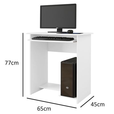 Mesa De Computador Prática Branco