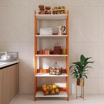 Armario Multiuso Organizador Para Cozinha Com Prateleiras Nature-branco Nature-branco