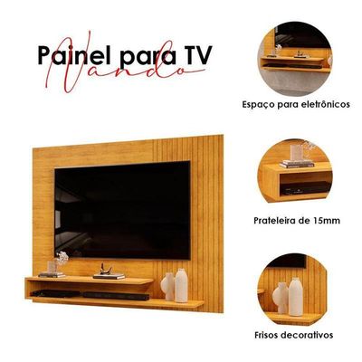 Painel Para Tv Suspenso Ambiente Nando Cedro – Dj Móveis