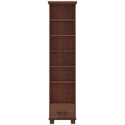 Sapateira De Madeira 47cm 1 Porta Com Espelho Eduarda Café F07 - Mpozenato