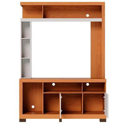 Estante Painel TV 50 Polegadas 136cm Zani Freijó Off White C05 - Mpozenato