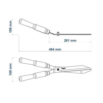 Tesoura Para Grama 12'' Aço Carbono - Tramontina - Cabo Madeira