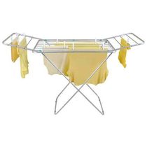 Varal De Chão Alumínio Com Abas 153x56cm - Comporta 8,16m De Roupas