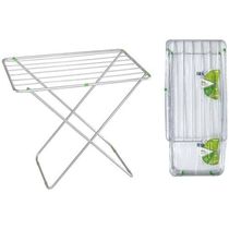 Varal De Chão Em Alumínio 90x56cm - Comporta 5,22m De Roupas