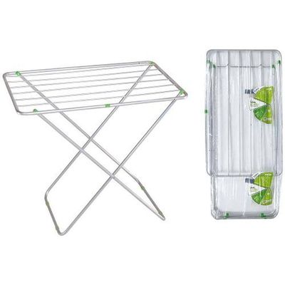 Varal De Chão Em Alumínio 90x56cm - Comporta 5,22m De Roupas