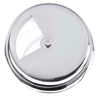 Farinheira com Tampa Forma em Vidro e Inox - 330 ml