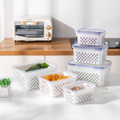 Kit 3 Potes Herméticos Com Cesto – Sem Umidade