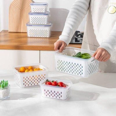 Kit 3 Potes Herméticos Com Cesto – Sem Umidade
