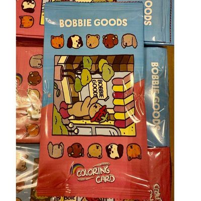 50x Bobbie Goods Cards Para Colorir Pacote Com 4 Unidades