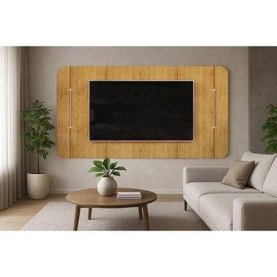 Painel Quarto P- Tv Até 75 Pol Areta 218x132cm Cedro - Dj Móveis