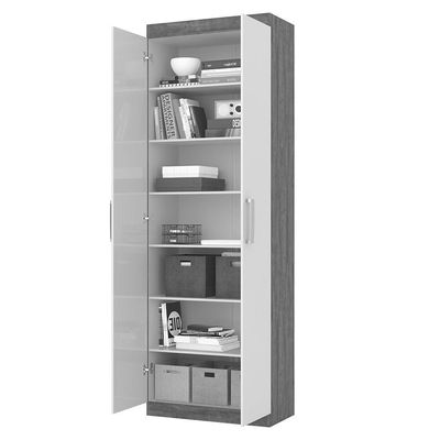Organizador Delta - Mdp 1 Porta E 1 Gaveta Amêndoa-off White - Lukaliam Móveis