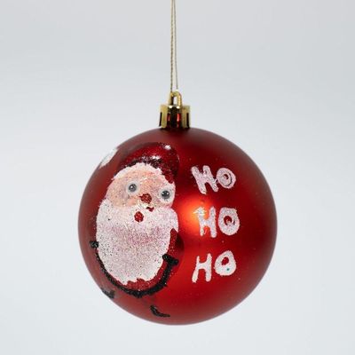 Kit 12 Bolas Natalinas árvore De Natal Enfeite Vermelho 80mm
