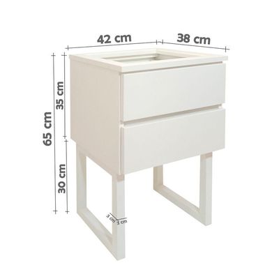 Mesa De Cabeceira Lateral De Apoio Penteadeira Branco Laca
