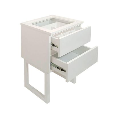 Mesa De Cabeceira Lateral De Apoio Penteadeira Branco Laca