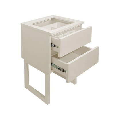 Mesa De Cabeceira Lateral Penteadeira Off White Laca