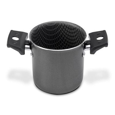 Mini Cuscuzeira Multiflon Antiaderente com Alça TPA Versátil - Cinza