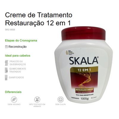 Kit Skala Creme Pote 01 kg Dona + Pote 01 kg 12 em 1