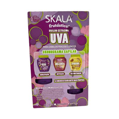 Kit Skala Creme 01 kg Uva + Shampoo + Condicionador