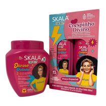 Kit Skala Creme 01 kg Divino Potinho + Shampoo + Condicionador
