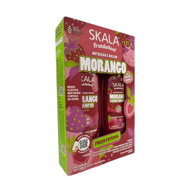 Kit Skala Creme 01 kg Morango + Shampoo + Condicionador