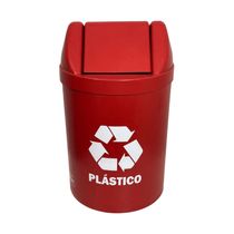 Cesto Coletor Lixeira Vai Vem 14 Lt Reciclavel Plastico Bralimpia