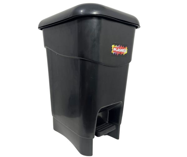 Coletor Cesto Lixeira De Pedal 20 Lt Plasnew Preto