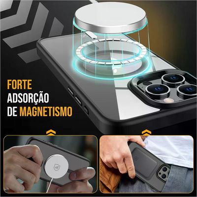 Capa case capinha MagSafe para iPhone 16E - Preta - Gshield