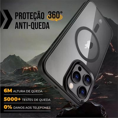 Capa case capinha MagSafe para iPhone 16E - Preta - Gshield